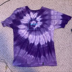 medium purple tie-dye HUF t-shirt
